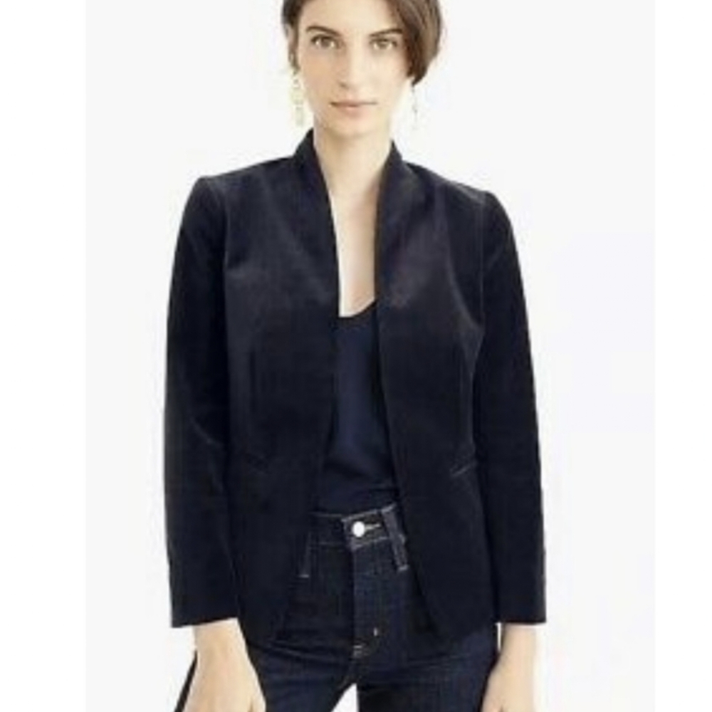 J. Crew black velvet blazer
